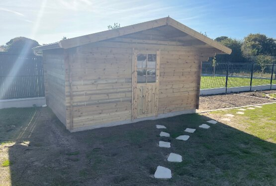Abri de jardin en bois 2 pentes